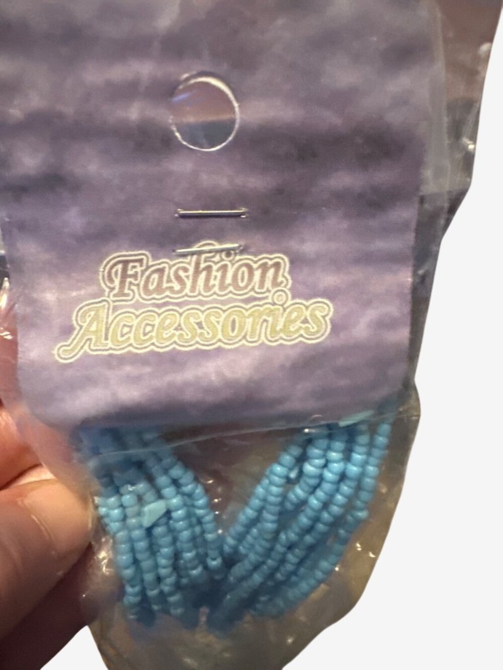 Handmade Blue Beaded Necklace Strands Fashion Accessories From India RM-923-3
